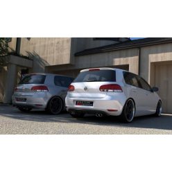 Diffuser Volkswagen Golf VI Rear dual Tips Gloss Black