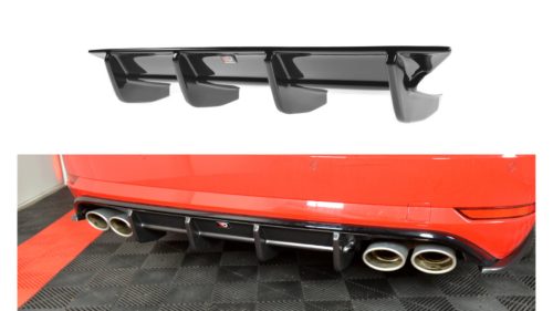 Diffuser Volkswagen Golf 7 Facelift R Variant Rear Valance Gloss Black