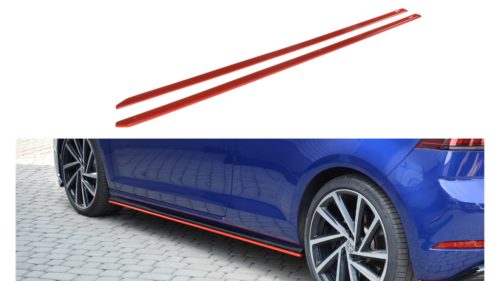 Diffuser Volkswagen Golf 7 Facelift R Side Skirts v.2 Gloss Black