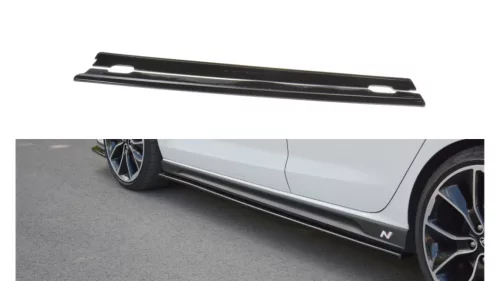 Maxton Design Küszöbtoldat Hyundai I30 N Mk3 (2017–) – Fényes Fekete