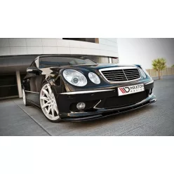   Maxton Design Első Toldat / Splitter Mercedes E W211 AMG Pre-Facelift (2002–2006) – Fényes Fekete