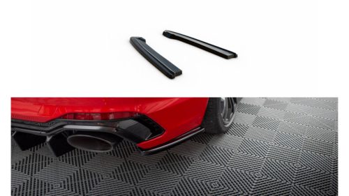 Splitter Audi RS4 B9 Avant Rear Side Gloss Black