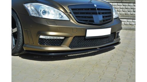 Maxton Design Első Toldat / Splitter Mercedes-Benz S W221 AMG (2006–2013) – Fényes Fekete
