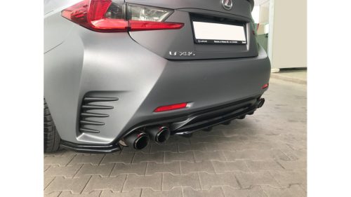Splitter Lexus RC Rear Central with Diffuser Gloss Black