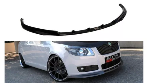 Maxton Design Első Toldat / Splitter Skoda Fabia Mk2 (2007–2014) – Fényes Fekete