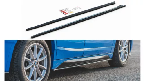 Maxton Design Küszöbtoldat BMW X2 F39 M-Pack – Fényes Fekete