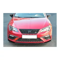   Maxton Design Első Toldat / Splitter Seat Leon Cupra FR Mk3 Facelift (2017–2020) – Fényes Fekete