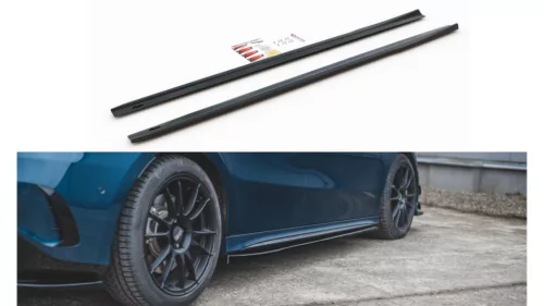 Maxton Design Küszöbtoldat Mercedes-Benz A35 AMG W177 (2018–) – Fényes Fekete