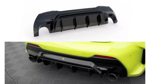 Maxton Design Hátsó Kötény / Diffúzor BMW 1 F40 M-Pack (2019–) – Fényes Fekete