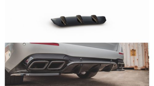Maxton Design Hátsó Kötény / Diffúzor Mercedes-Benz E63 AMG S213 Kombi – Fényes Fekete