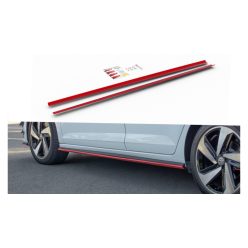 Diffuser Volkswagen Polo VI GTI Side Skirts Red