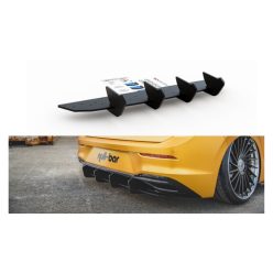 Diffuser Volkswagen Golf 8 Rear Racing Durability v.2 Black