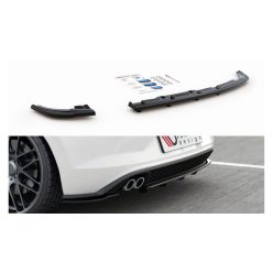   Splitter Volkswagen Polo VI GTI Rear Central with Diffuser Gloss Black