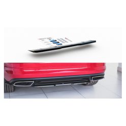   Maxton Design Hátsó Középső Toldat / Splitter Škoda Kodiaq RS (2016–) – Fényes Fekete