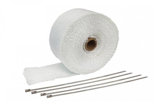 Epman Exhaust heat wrap 50mm x 1mm 10m White + ties