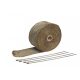 Epman Exhaust heat wrap 50mm 10m Titanium + ties