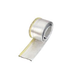 TurboWorks Heat resistance hose cover 20mm x 1m Aluminium