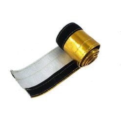 TurboWorks Heat resistance hose cover 40mm x 1m Gold