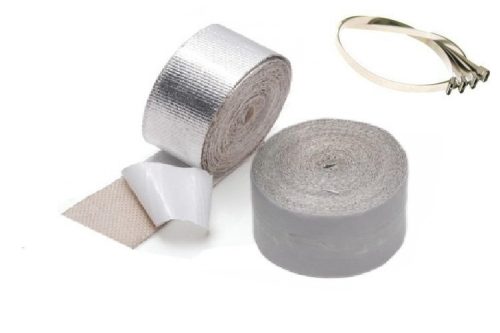 Aluminum Heat Wrap for intake self adhesive 5m + zipties