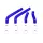 Toyota MR2 00-05 Silicone Radiator Hose Kit Blue Mishimoto
