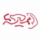 Ford Focus 00-07 2.0L Radiator Hose Kit Red Mishimoto