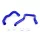 Jeep Cherokee 4.0L XJ 87-90 Radiator Hose Kit Blue Mishimoto