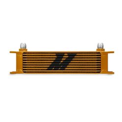 Universal 10 Row Oil Cooler Gold Mishimoto
