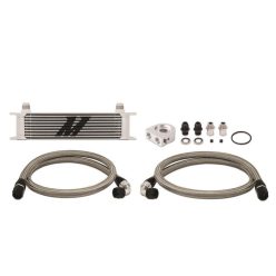 Universal Oil Cooler Kit 10 Row Silver Mishimoto