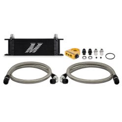 Universal Thermostatic Oil Cooler Kit 13-Row Black Mishimoto