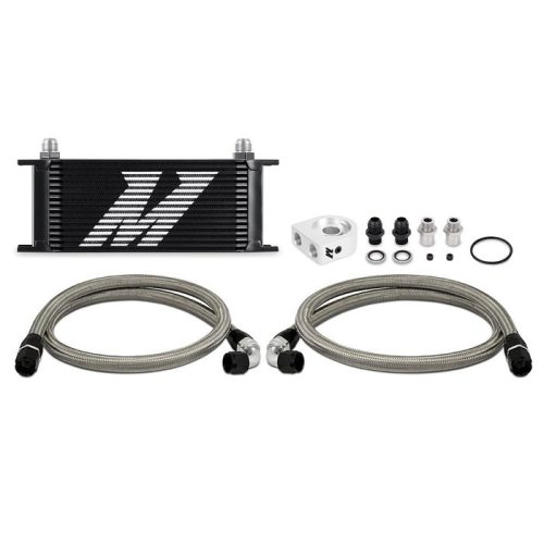 Universal Oil Cooler Kit 16-Row Black Mishimoto