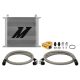 Uni Thermostatic Oil Cooler Kit 34-Row Silver Mishimoto