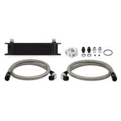 Universal Oil Cooler Kit 10 Row Black Mishimoto