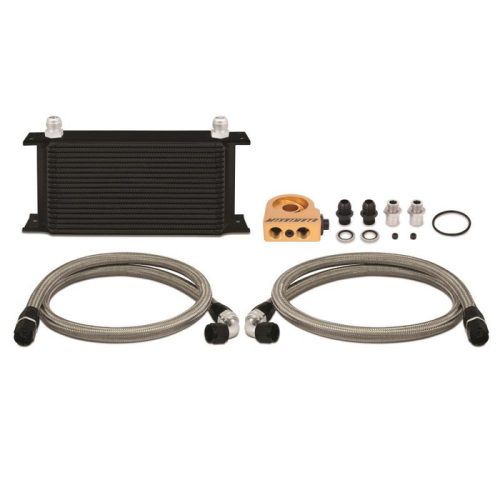 Universal Thermostatic Oil Cooler 19 Row Black Mishimoto