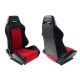 Racing seat R-LOOK PVC Black Red