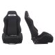 Racing seat R-LOOK Velvet Black