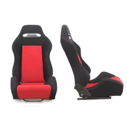 Racing seat R-LOOK Velvet Black Red
