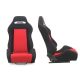 Racing seat R-LOOK Velvet Black Red