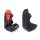 Racing seat R-LOOK II PVC Black Red