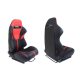 Racing seat R-LOOK II PVC Black Red
