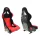 Racing Seat Bimarco Dakar Velvet Black Red FIA