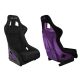 Racing seat SLIDE KS2 Premium Black Suede Purple Glitter
