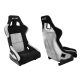 Racing seat SLIDE KS2 Premium Black & Grey Suede Silver Glitter
