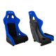 Racing seat SLIDE KS2 Premium Black & Blue Suede Black Glitter