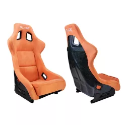   Racing seat SLIDE KS2 Premium Dark Orange Welur & Moonlight Glitter