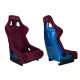 Racing seat SLIDE KS2 Premium Dark Purple Welur & Sea-Blue Glitter