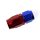 Reusable swivel hose end straight AN6