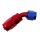 Reusable swivel hose end 45deg AN8