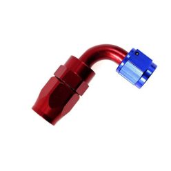 Reusable swivel hose end 90deg AN6