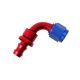 Push-On Hose End 90deg AN8