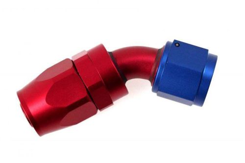 Reusable swivel hose end 45deg AN10